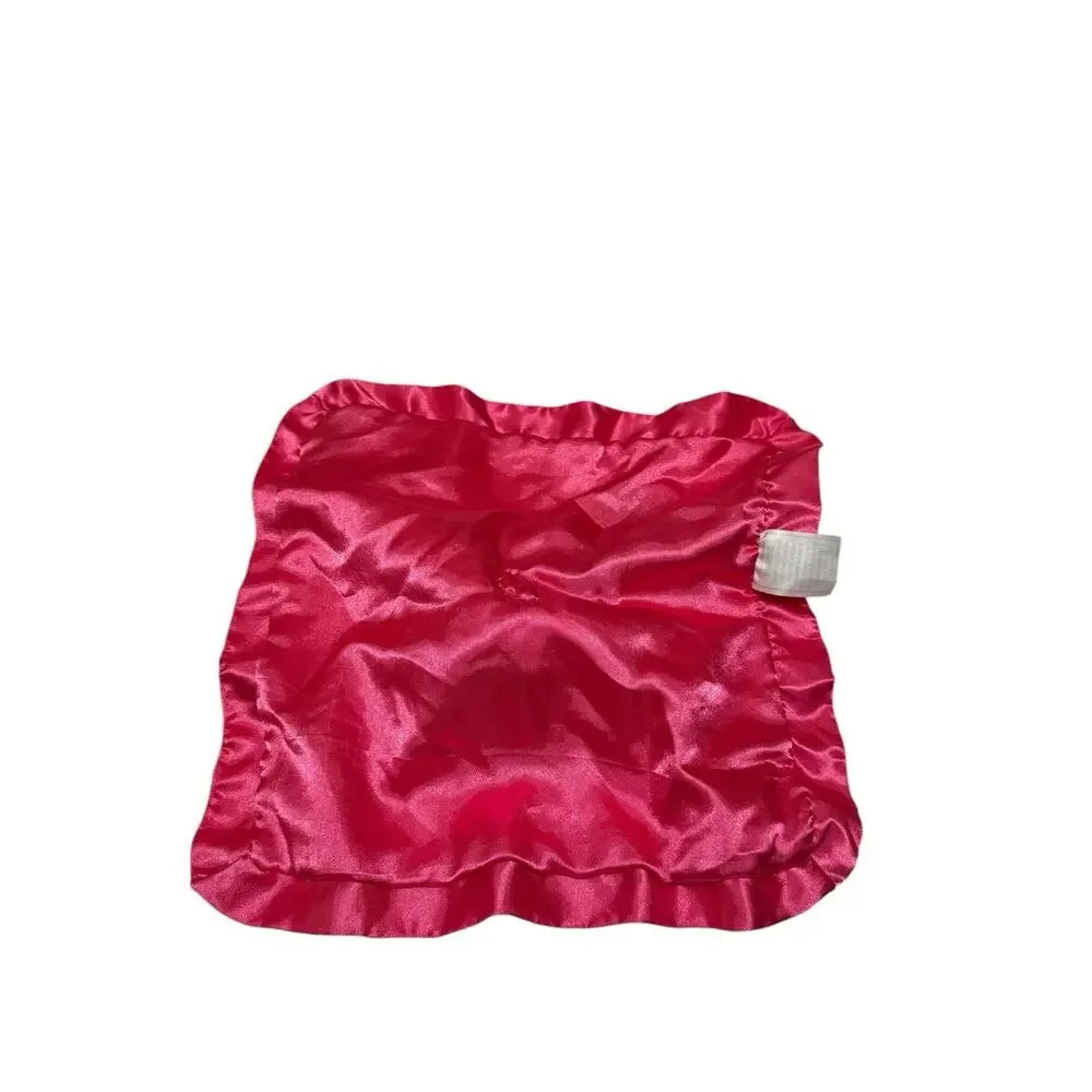 Sunshine Baby Flamingo Cutie Embroidered Satin trim Lined Lovey Security Blanket
